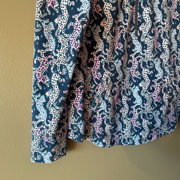 Women's XS Lilly Pulitzer Popover Skipper On The Catwalk Half Zip - Picture 5 of 8